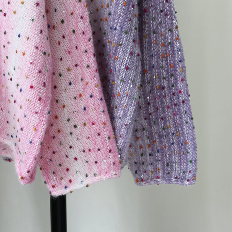 【tops】キラキラニットセーター　M27524
