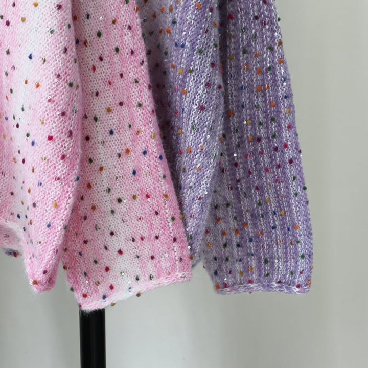 【tops】キラキラニットセーター　M27524