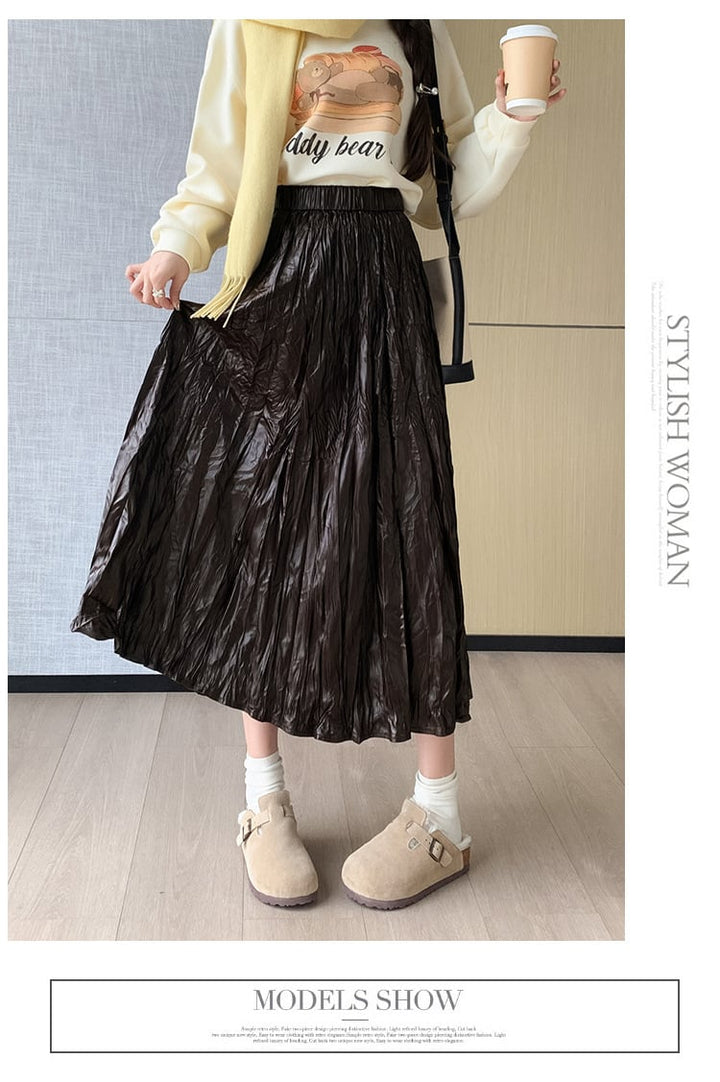 【bottoms】ロング丈スカート　M25630