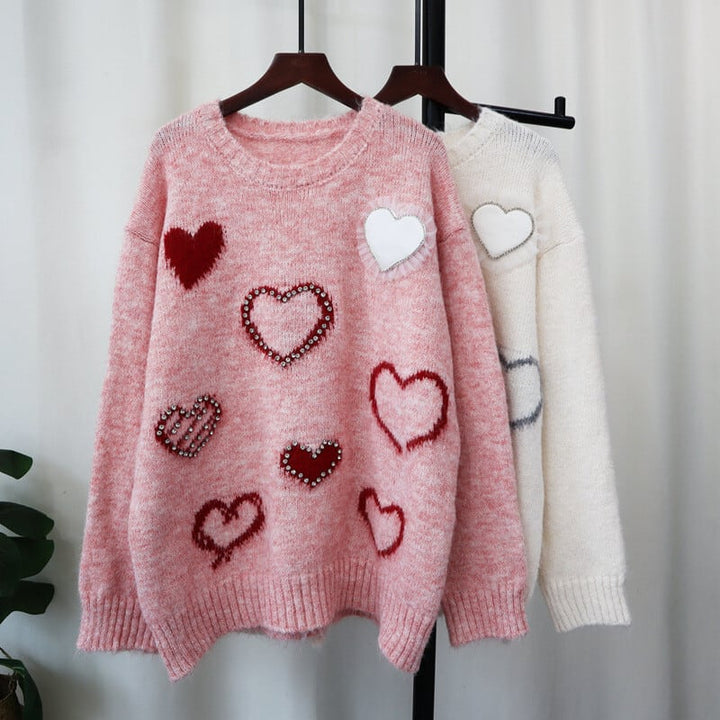 【tops】ビジューニットセーター　M27294