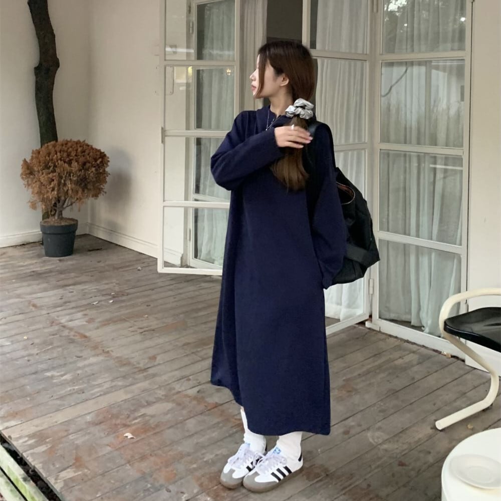 【dress】フード付きカジュアルワンピース　M27651
