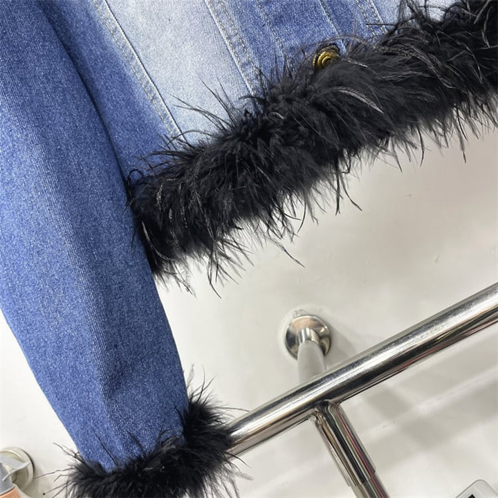 【outer】フェザーデニムジャケット　M18124