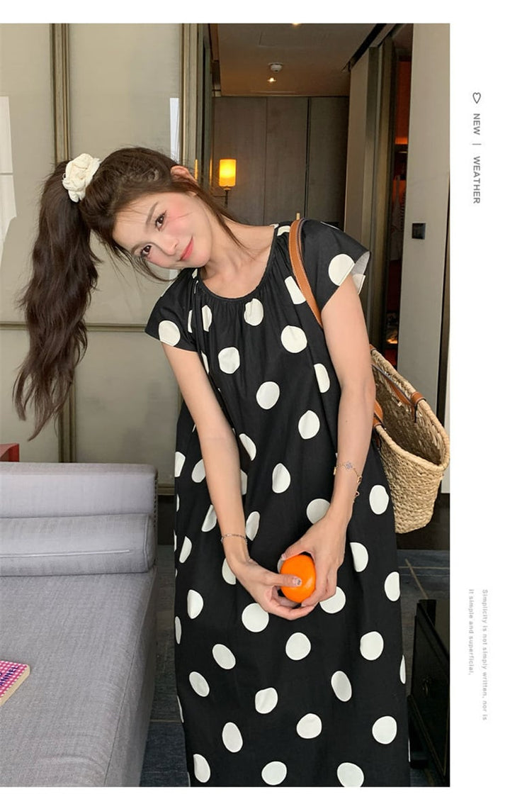【dress】ドット柄ワンピース　M23927