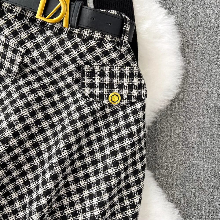【set】ニットトップス×スカートセット　M18459