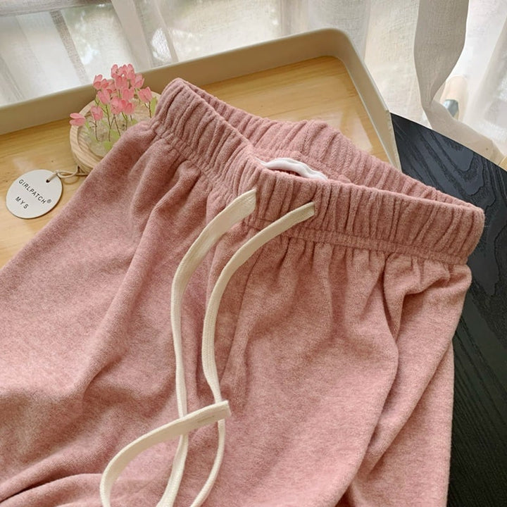 【bottoms】ニットワイドパンツ　M26520