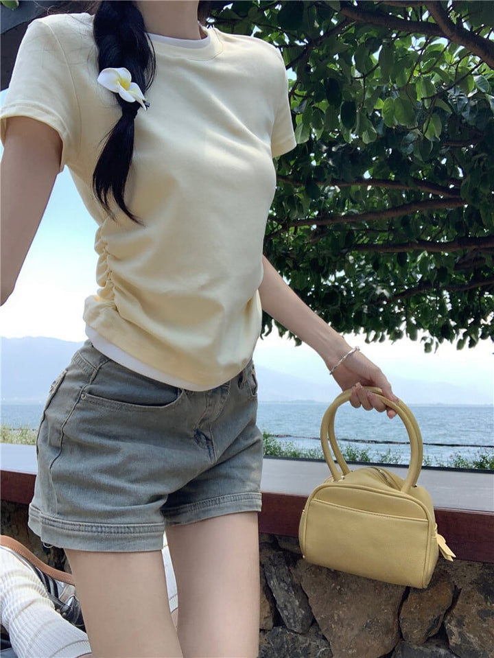 【tops】切り替えTシャツ　M25122
