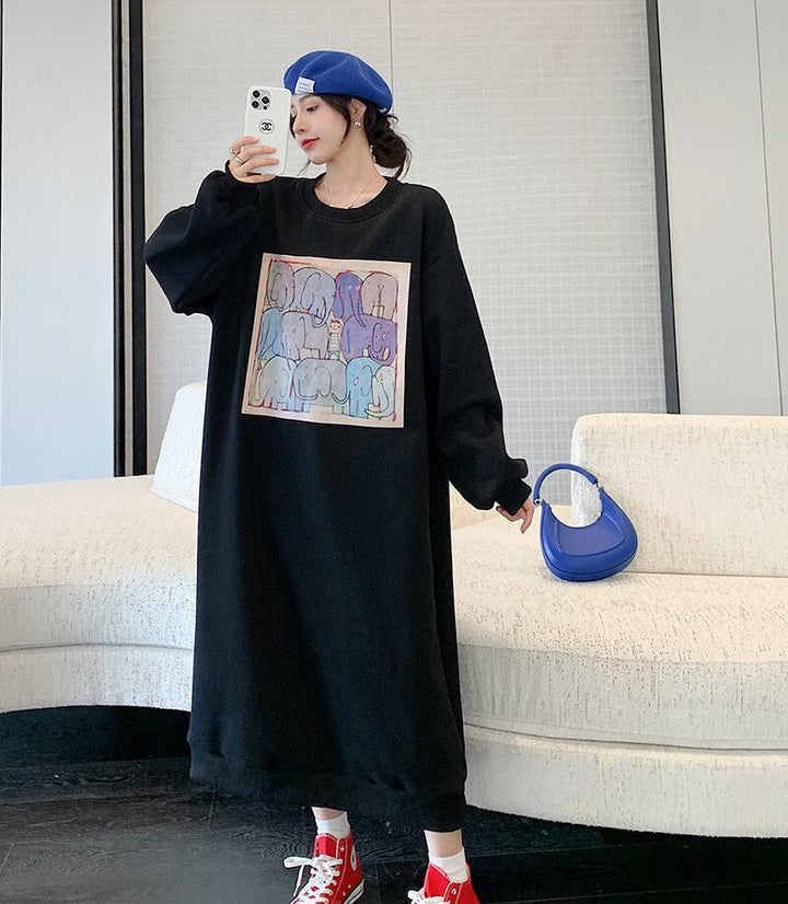 【dress】裹起毛カジュアルワンピース　M18582