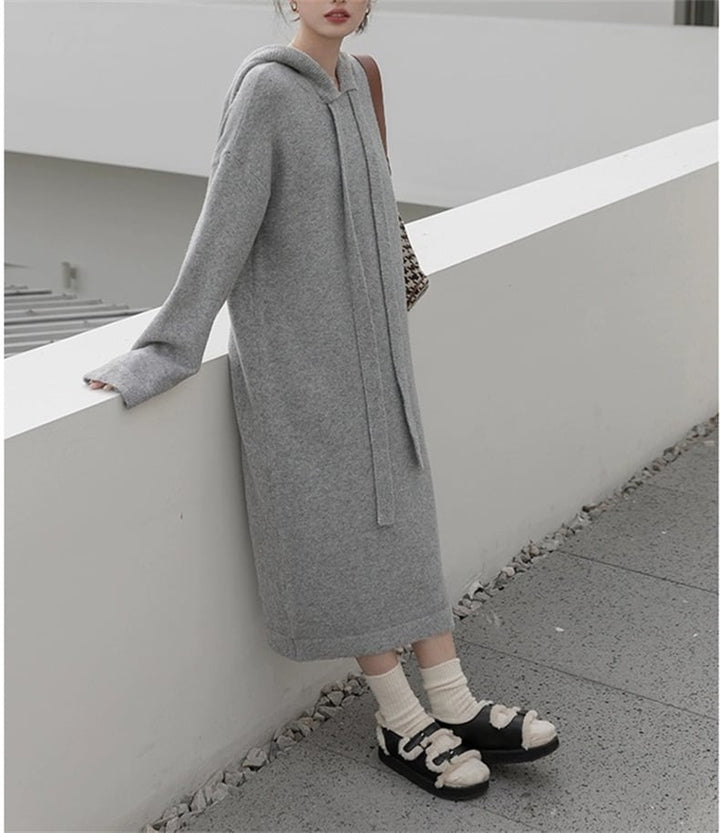 【dress】無地ニットワンピース　M18238