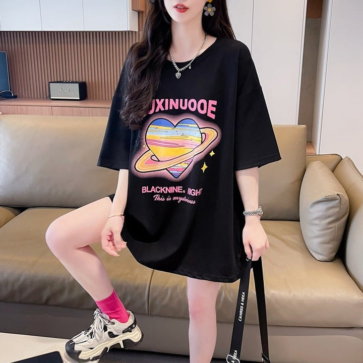【tops】リボン付きTシャツ　M24349