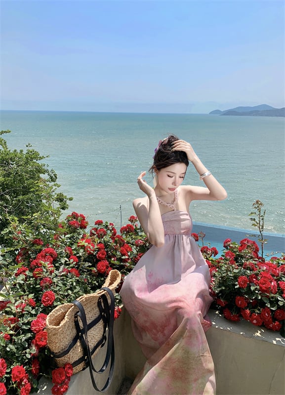 【dress】プリントワンピース　M24863