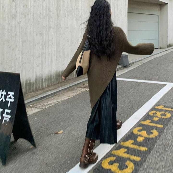 【dress】ハイネックニットワンピース 　N2270