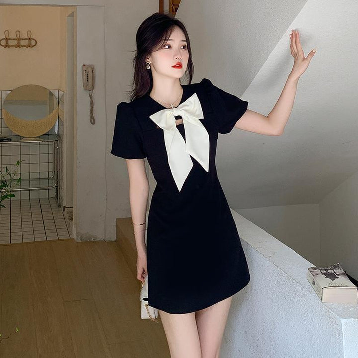 【dress】人気アイテム ! リボン付きデートワンピース　M17233