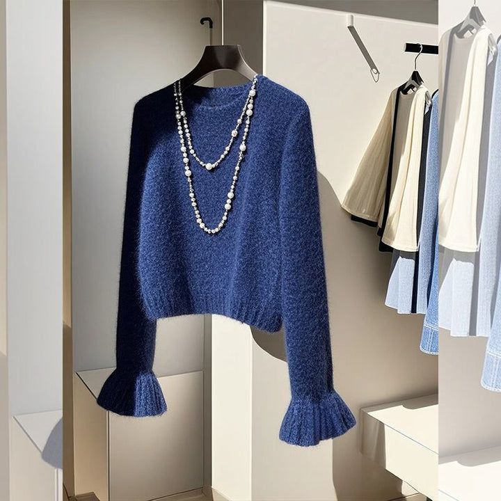 【tops】フレアスリーブニットセーター　M29159