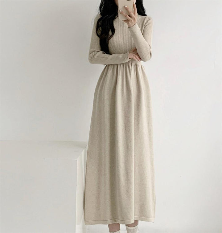 【dress】ハイネックニットワンピース　M28030