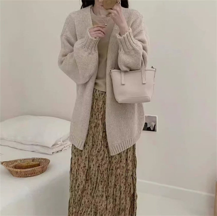 【outer】無地ニットカーデ　M26319