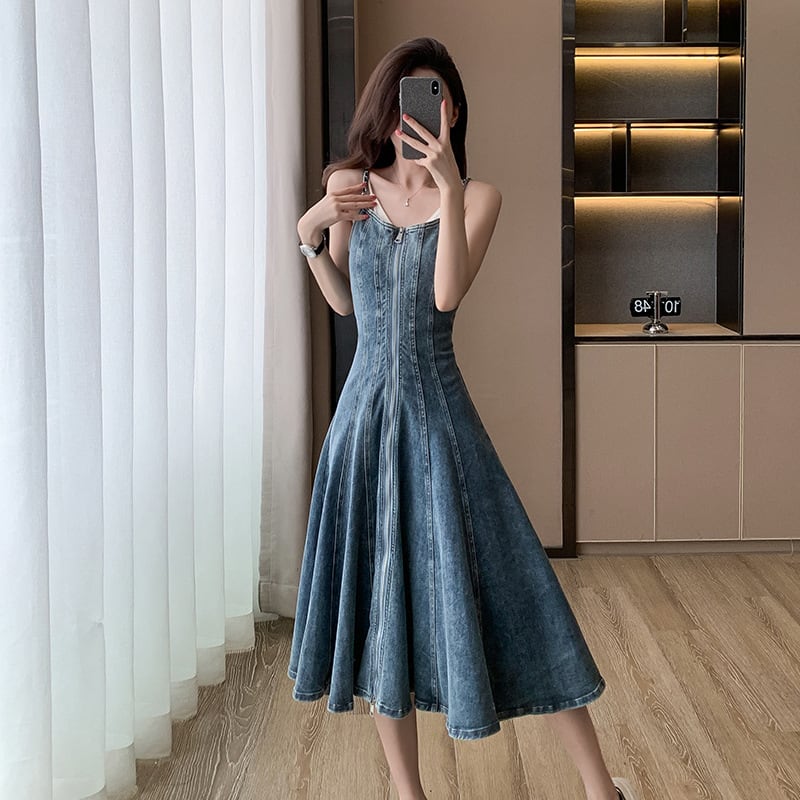 【dress】デニムキャミワンピース　M24267