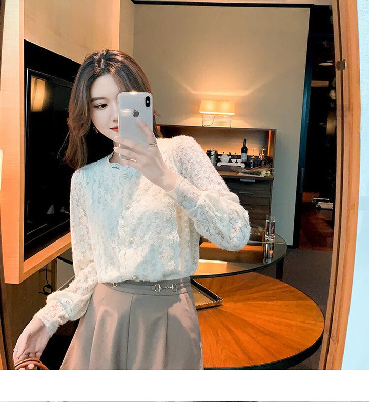 【tops】レースシャツトップス　M28508