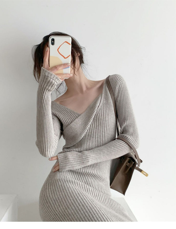【dress】ニットワンピース　M19036