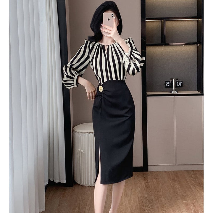 【dress】切り替えワンピース　M26195