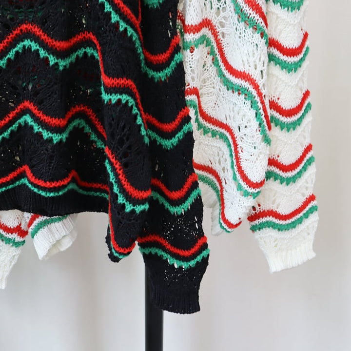 【tops】カットワークニットセーター　M26707