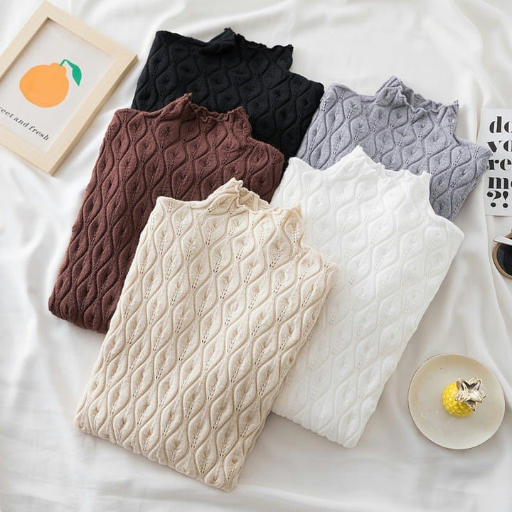 【tops】無地ニットトップス　M26514