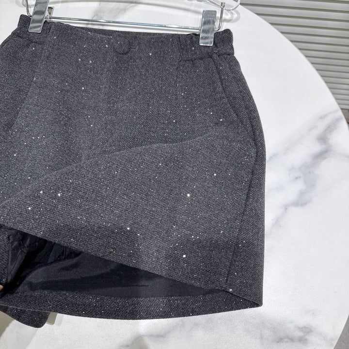 【set】レースドッキングショートジャケット×ショートパンツセット    N3479