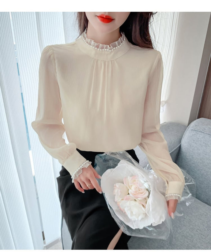 【tops】レースシャツトップス　M25402