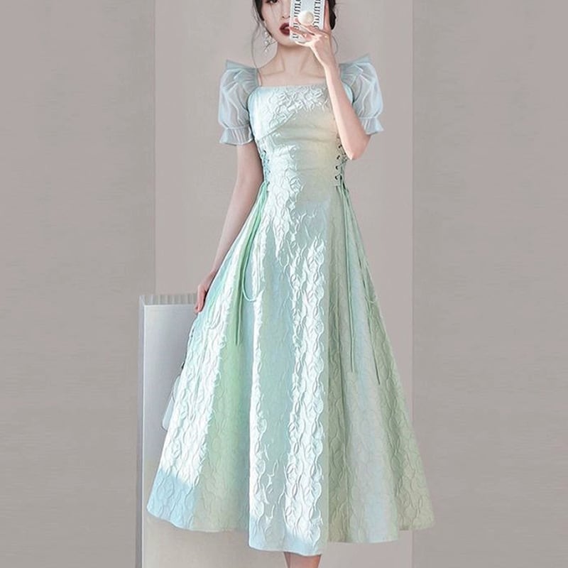 【dress】高級感 エレガントオシャレデートワンピース　M17035