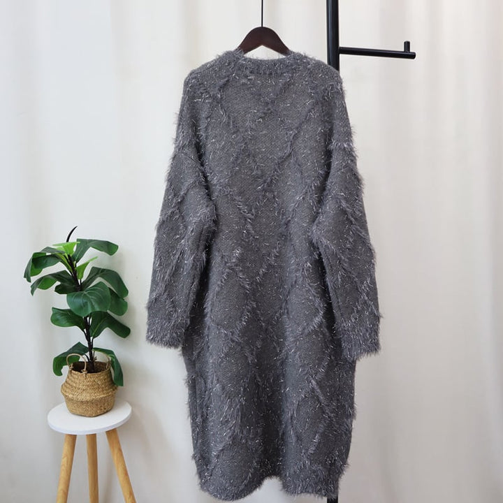 【outer】ロング丈ニットカーデ　M26681