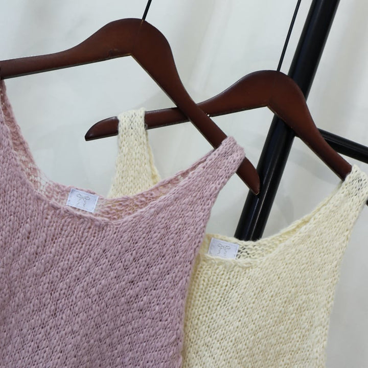 【tops】ニットキャミソール　M25506