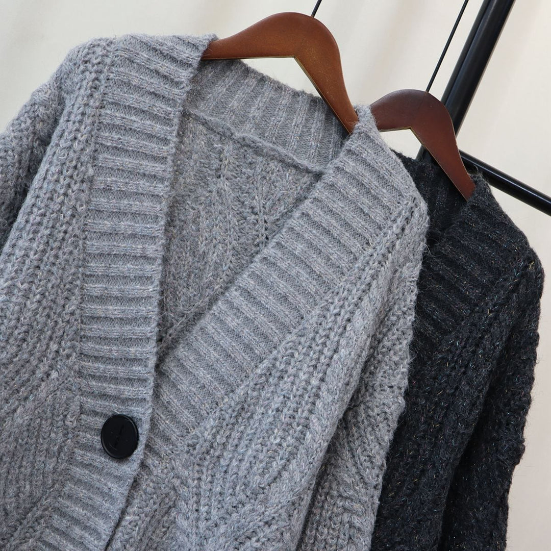 【outer】Vネックニットカーデ　M18189