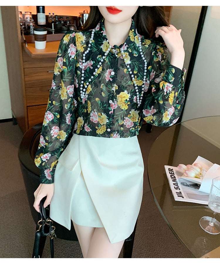 【tops】人気を独占中 エレガントシャツトップスオシャレ　M17253