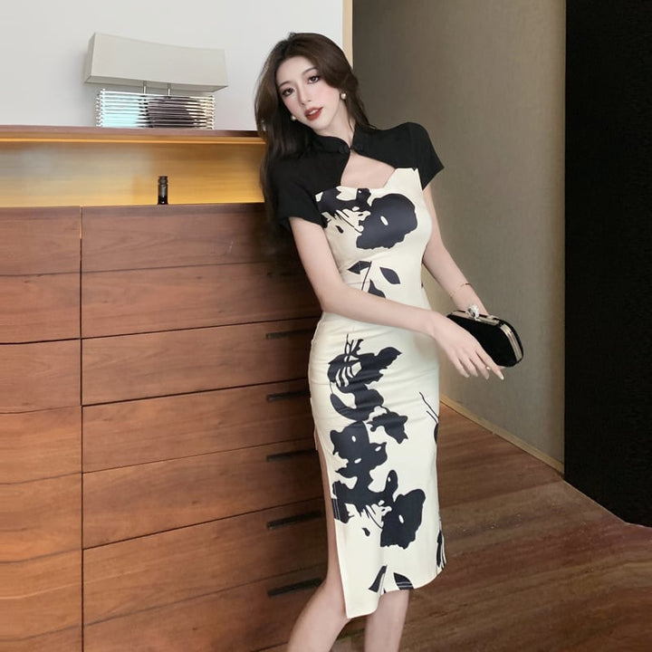 【dress】高級感 chicエレガントデートワンピースオシャレ　M16797