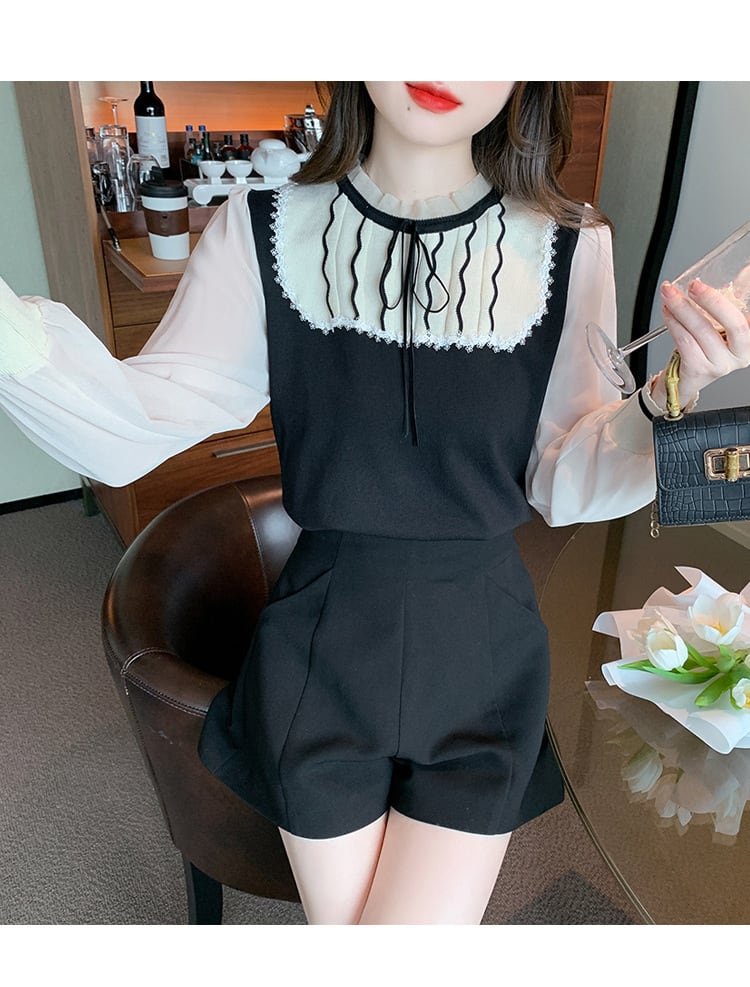 【tops】チュールシャツトップス　M20997