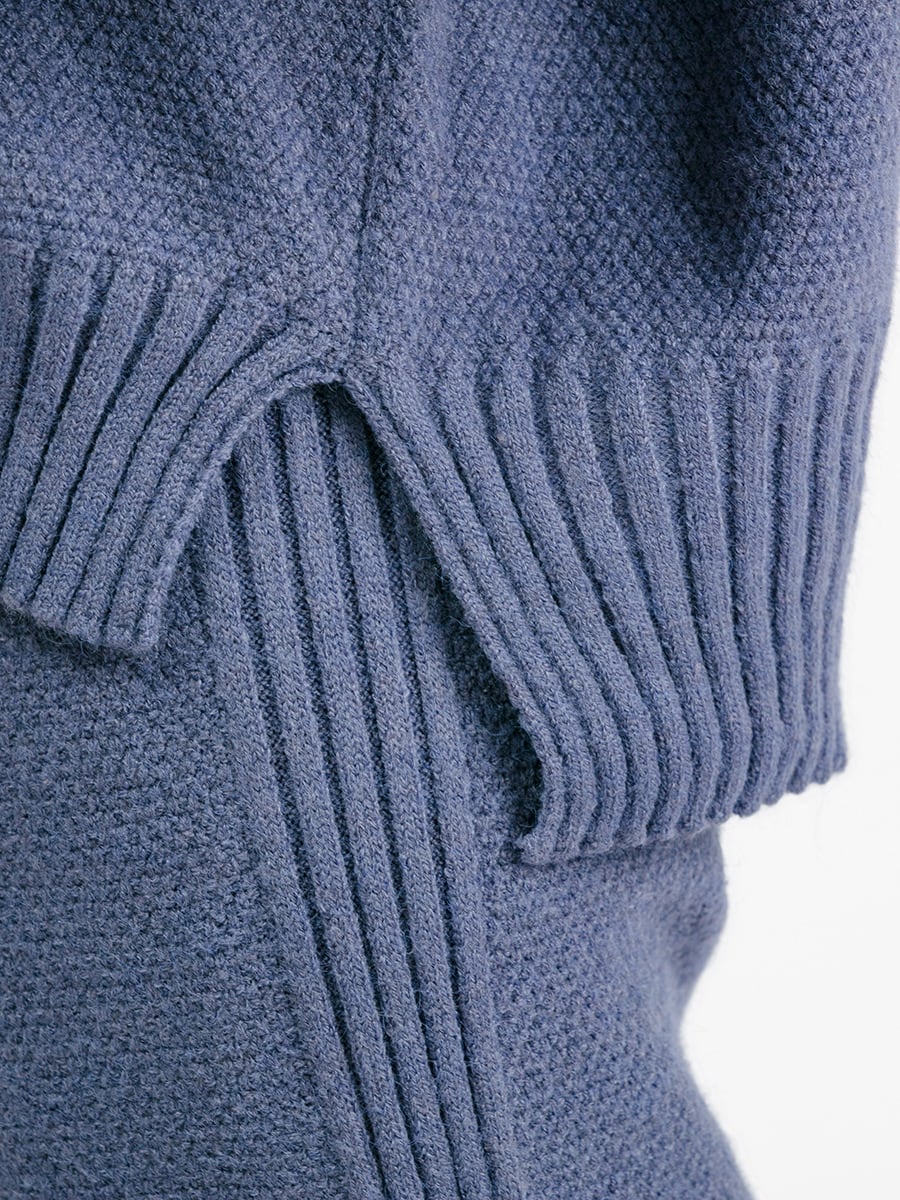 【set】ニットセーター×ワイドパンツセット　M28444
