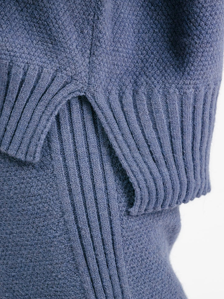 【set】ニットセーター×ワイドパンツセット　M28444
