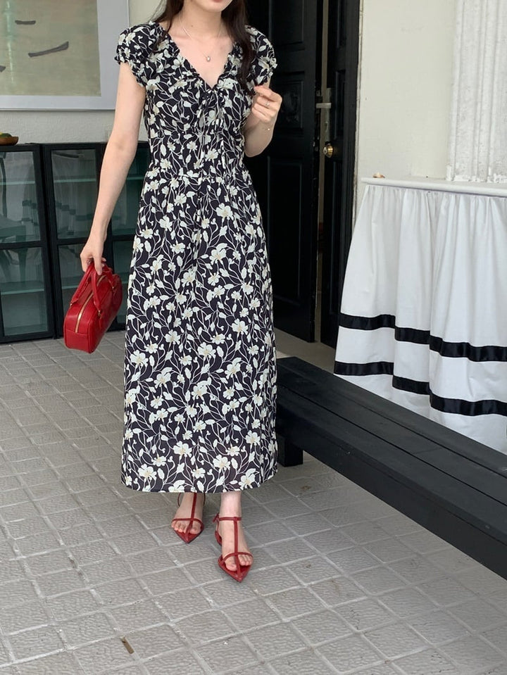 【dress】花柄ワンピース　M24469