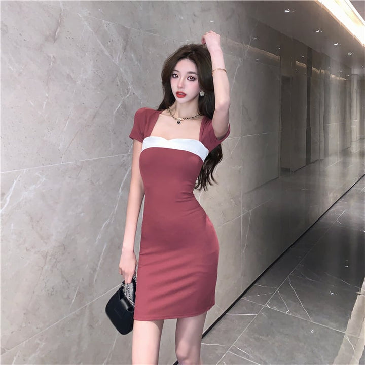 【dress】好感度UPカットワークセクシーデートワンピース　M16801