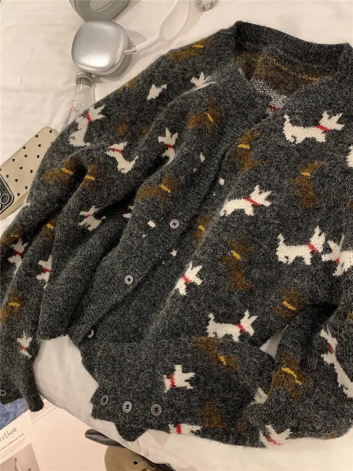 【outer】ニットカーデ　M25610
