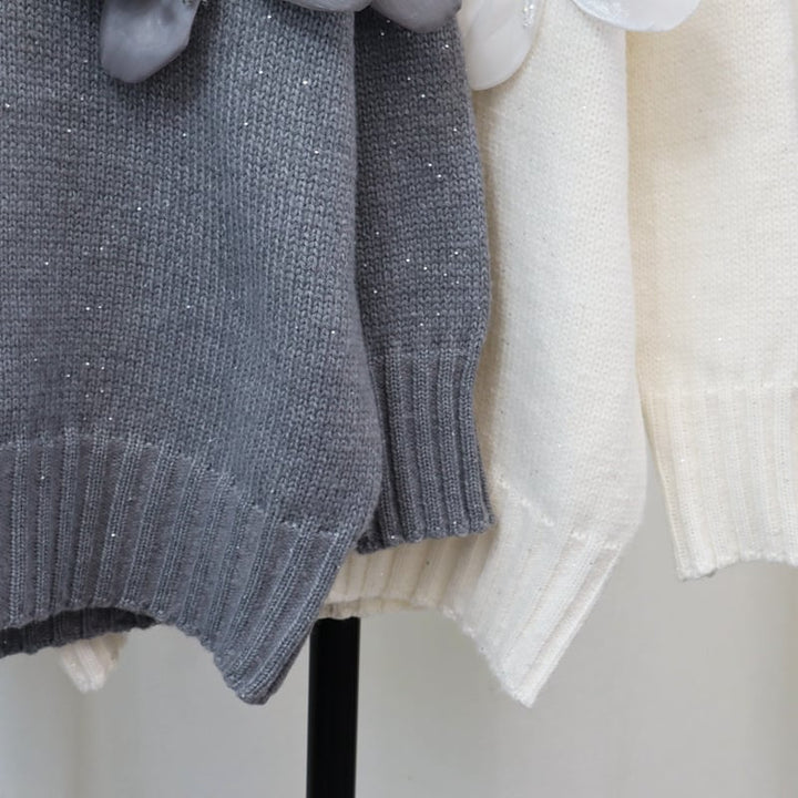 【tops】立体フラワーニットセーター　M27590