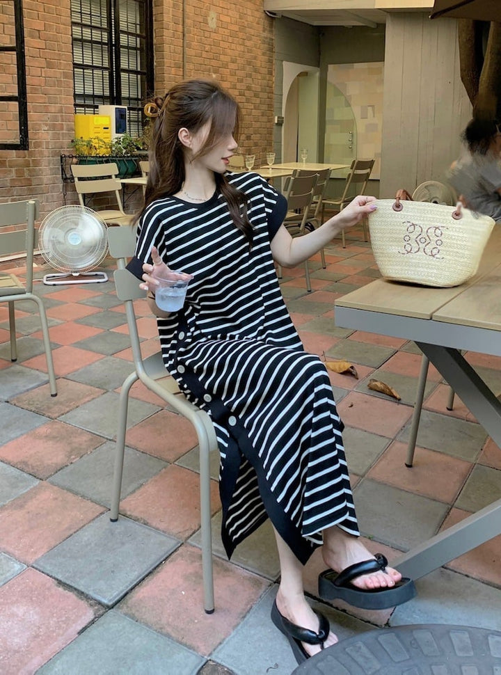 【dress】ボーダー柄ワンピース　M25123