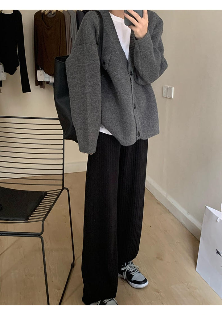 【outer】着回し最強肌触りいい カーディガンゆったり　M17521