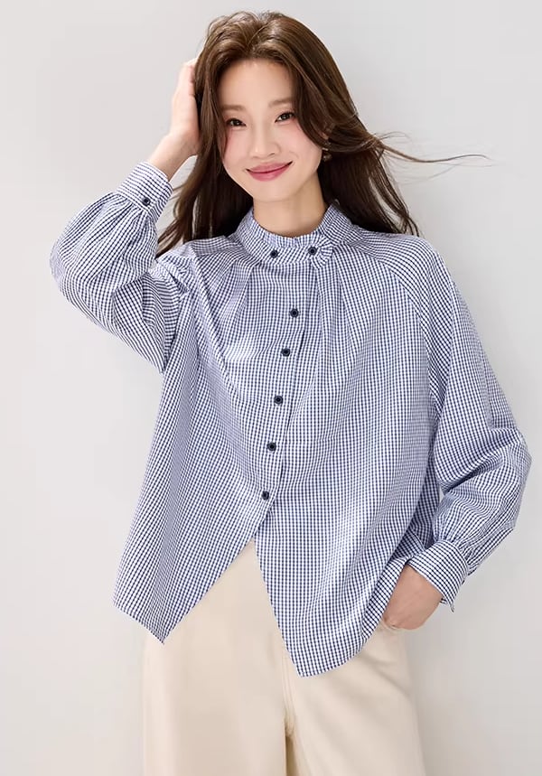 【tops】チェック柄シャツ Q8228