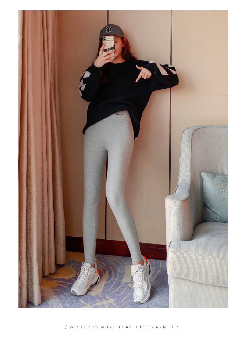 【bottoms】秋冬レディース暖かい保温防寒ズボンスキニー美脚レギンス　N2954