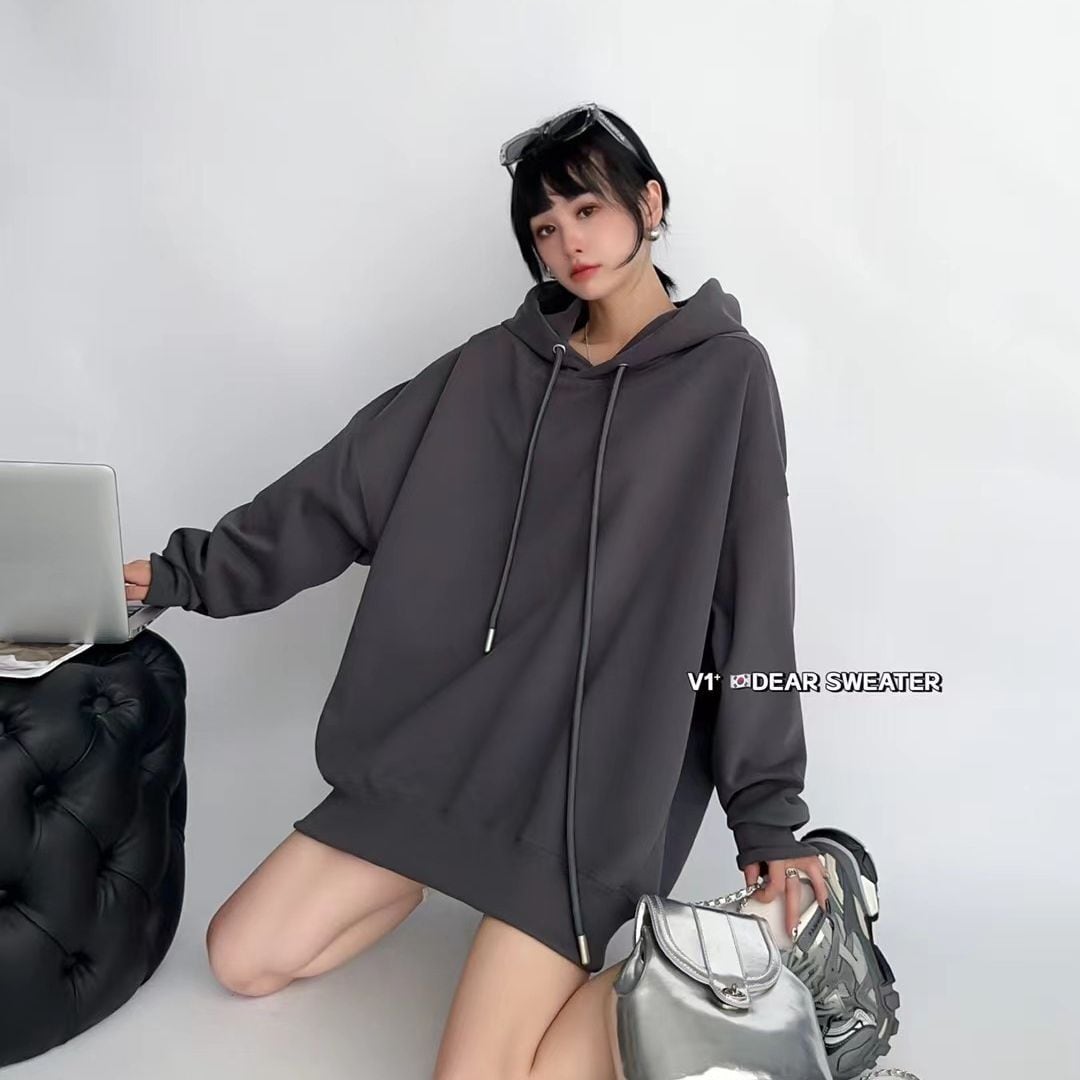 【tops】無地フーディーパーカー　M18116