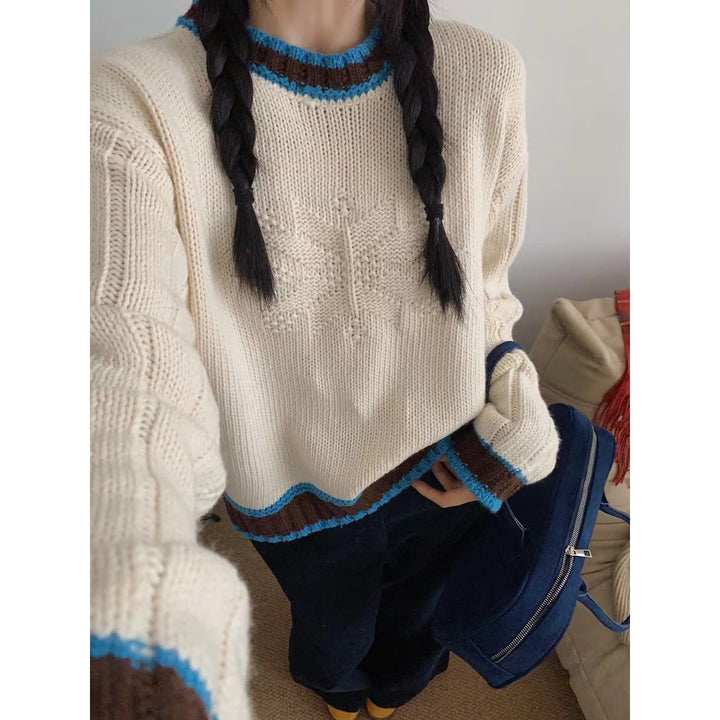 【tops】クルーネックニットセーター　M28905