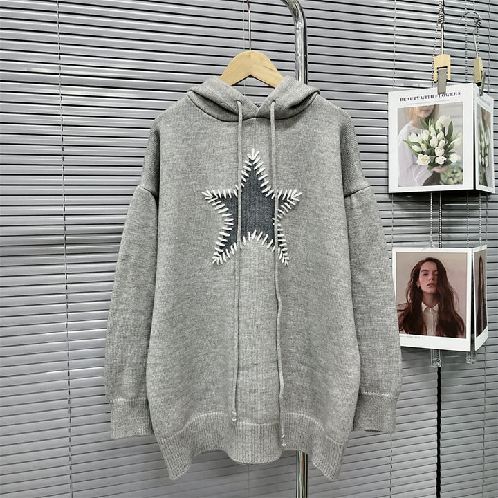 【tops】フーディーニットセーター　M17895