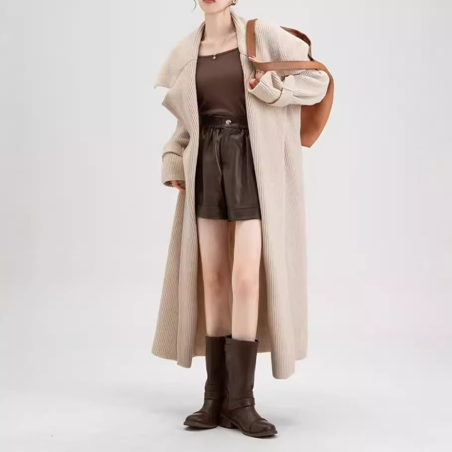 【outer】ロング丈ニットカーデ　M26872