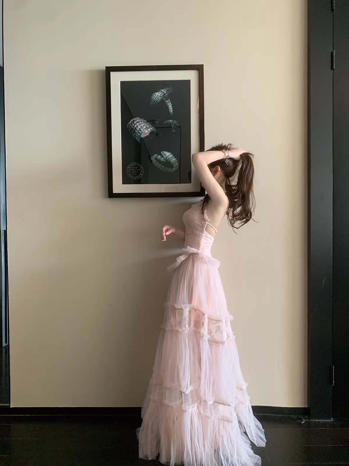 dress】チュールレースロングワンピース Q7971 – NANASTYLE