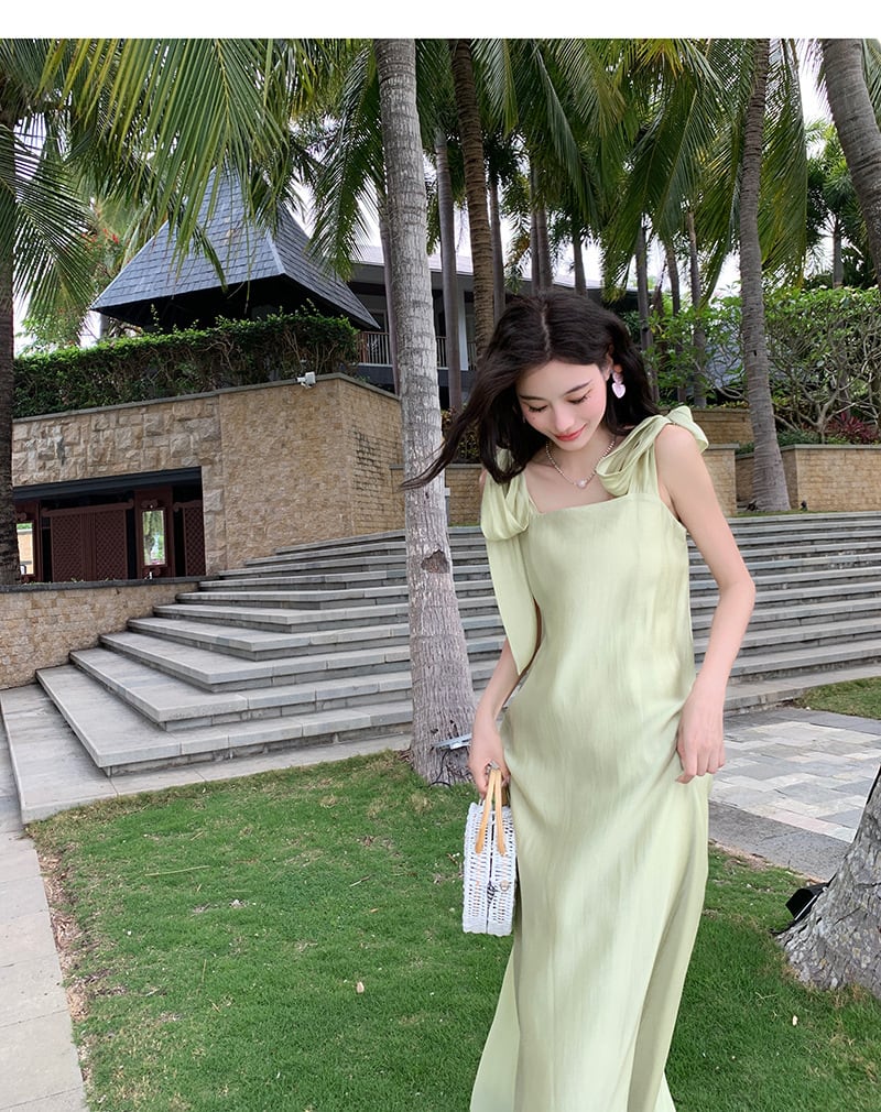 【dress】大人らしい エレガントキャミワンピースオシャレ　M17460